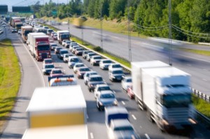 Besparing transportkosten met huidige verkeersdrukte