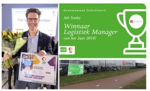 Titel Logistiek Manager van het Jaar 2018 voor Job Sonke, Hollister